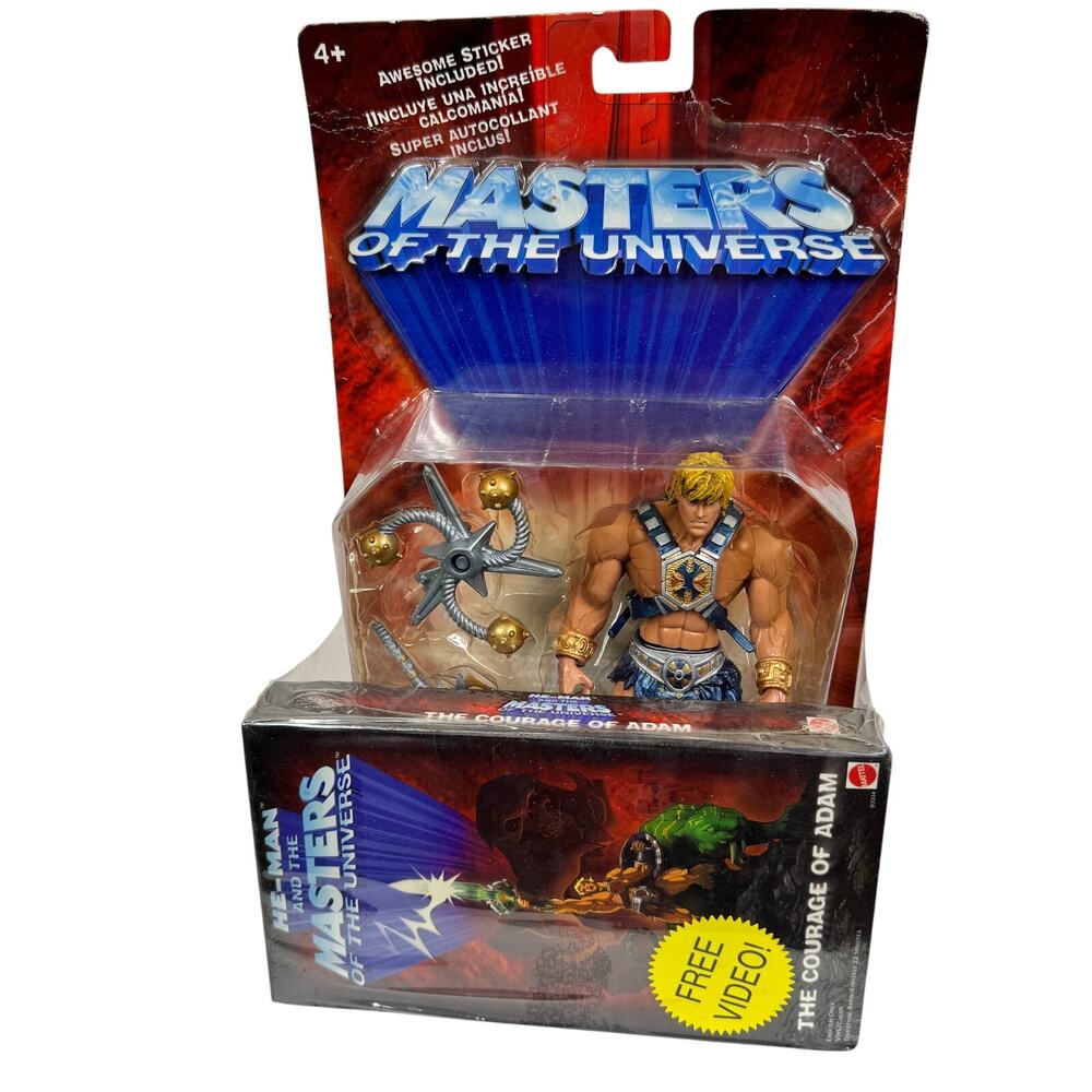 Mattel Masters Of The Universe Smash Blade‎ He-Man Action Figure and VHS 57599